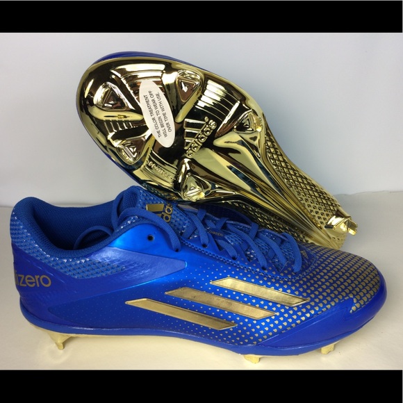 blue and gold adidas cleats
